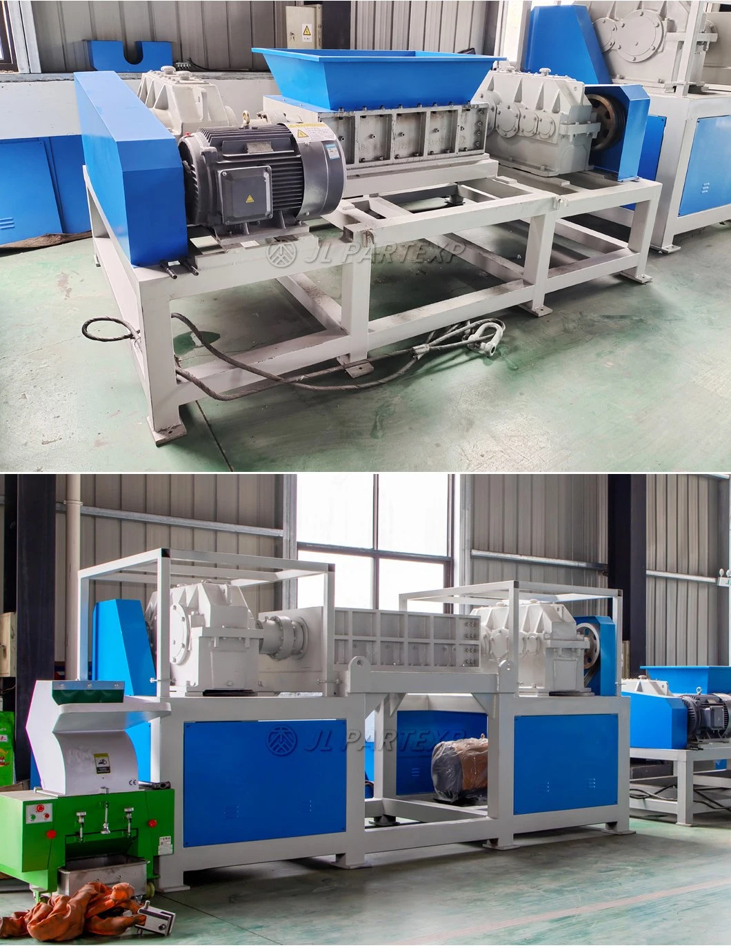 Scrap Plastic PVC PP PE Pet Bottle Can Bucket Cardboard Carton Wood Coconut Husk Rubber Tire Hard Drive Disk Film Waste Recycling Crusher Shredder Machine