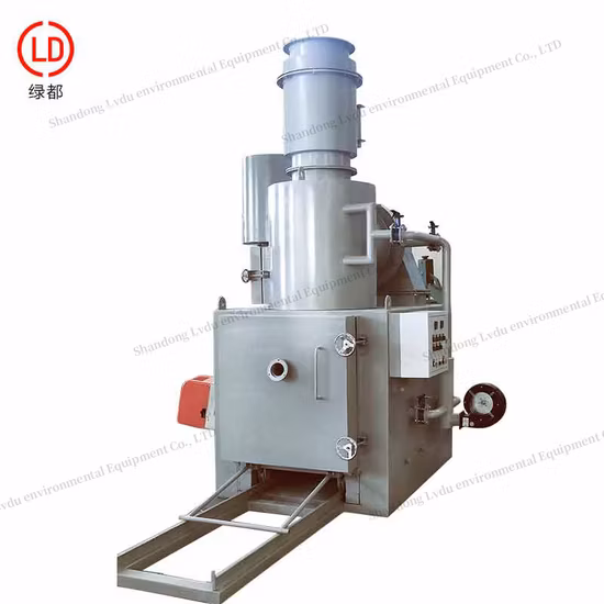 Цена 20 30 50 100 150 200 300 400 500 кг Бездымный небольшой портативный мусоросжигательный завод для мертвых животных, домашних животных, птицеводства, клинической медицины, установка для сжигания твердых отходов на продажу